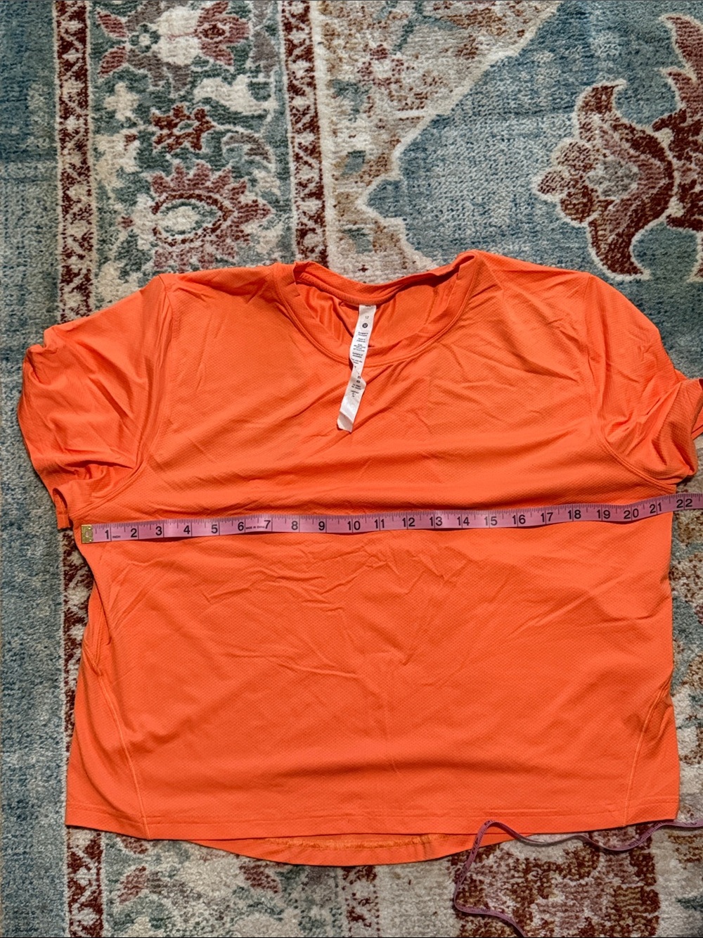 Neon Orange Open Back Top - Picture 4 of 6